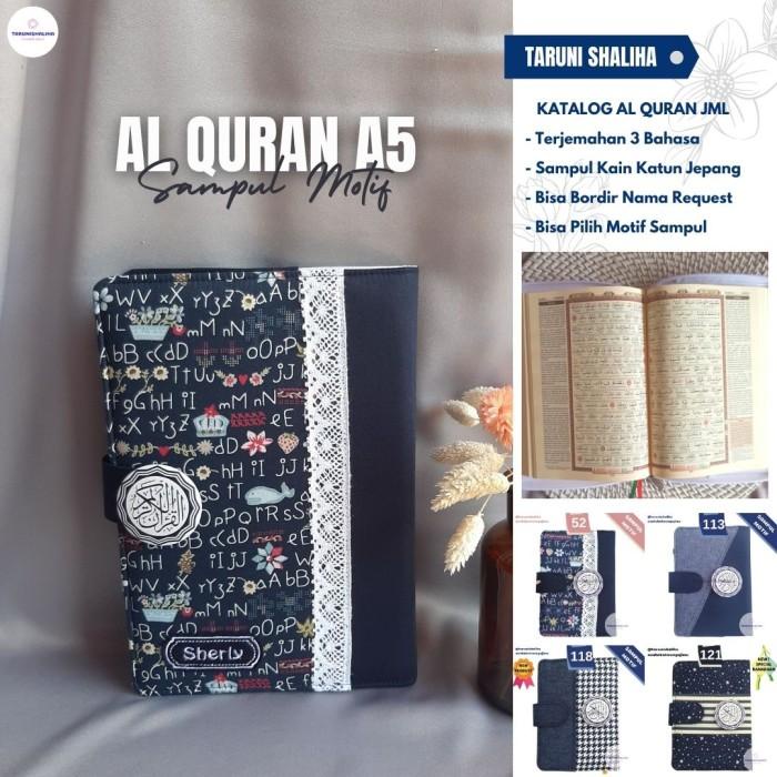 

AL QURAN TERJEMAHAN INGGRIS INDONESIA A5 SAMPUL MOTIF / KATALOG A5 JML