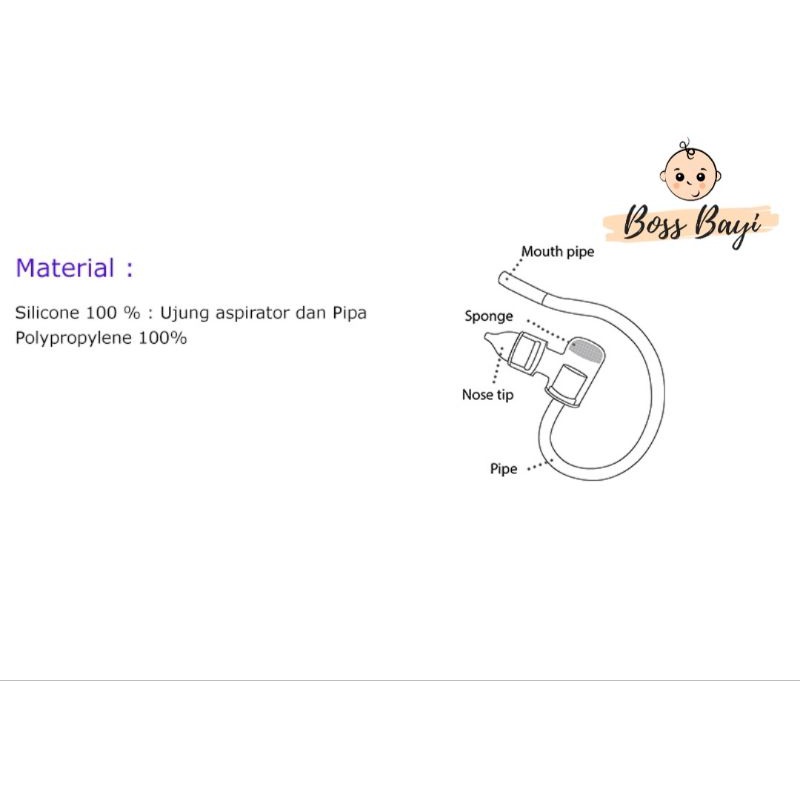 BABY SAFE Nasal Aspirator NAS01 / NAS02 Alat Sedot Ingus Bayi