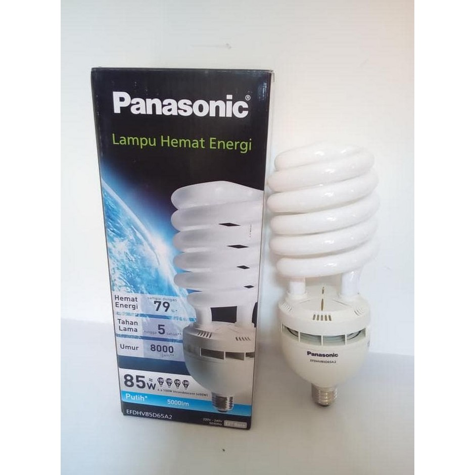 lampu spiral panasonic 85 watt/ 85watt putih