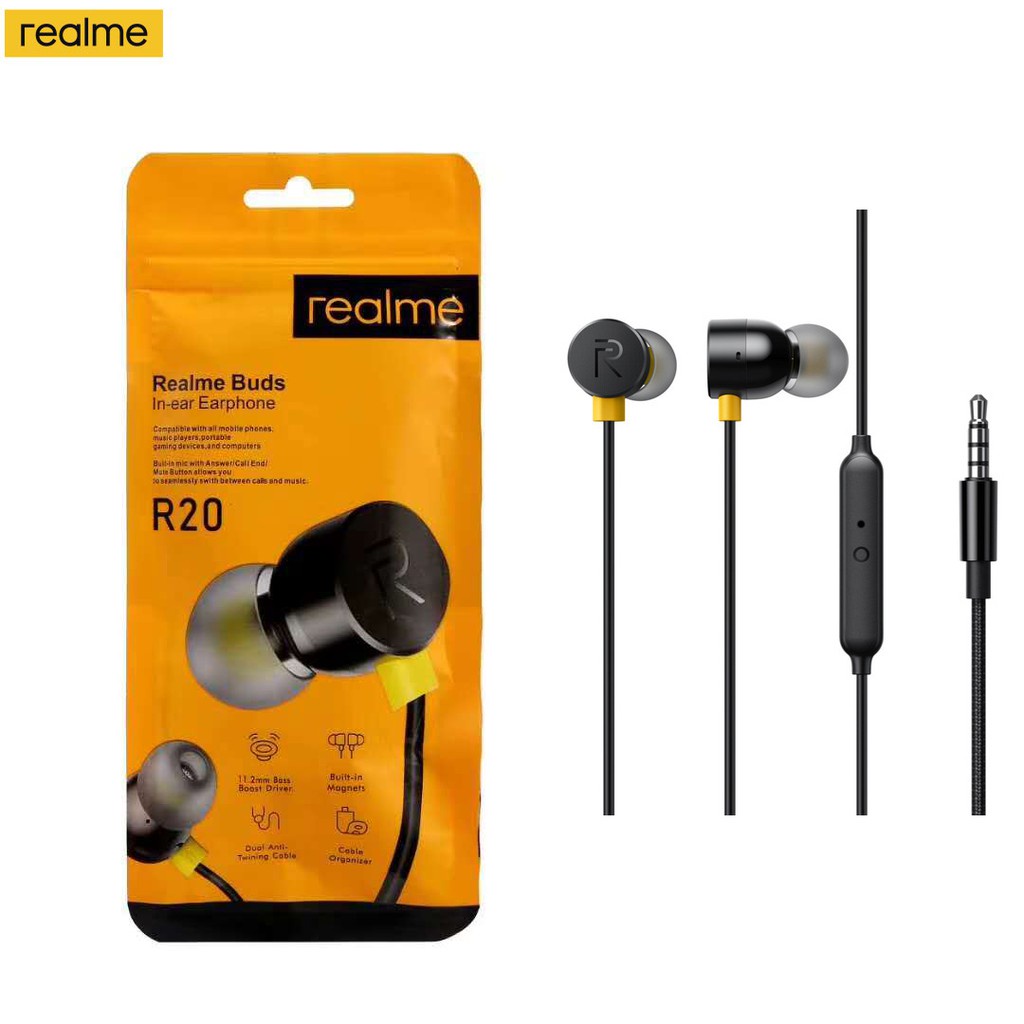 Handsfree Earphone Realme R-10 R09 High Quality Stereo Earphone Extra Bass