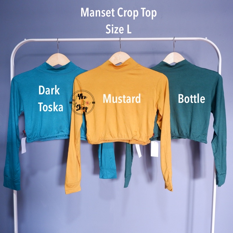 Manset Crop Top Bahan Rayon Super Adem size L