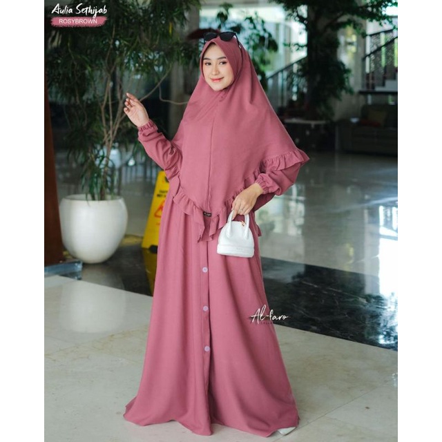 SET GAMIS HIJAB AULIA BY ALFARO/SET GAMIS POLOS ALFARO