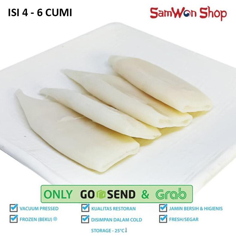 

( BISA COD ) CUMI KUPAS BERSIH TUBE CALAMARI SQUID 1KG ISI 4-6 KUALITAS PREMIUM FREE ONGKIR [Kode