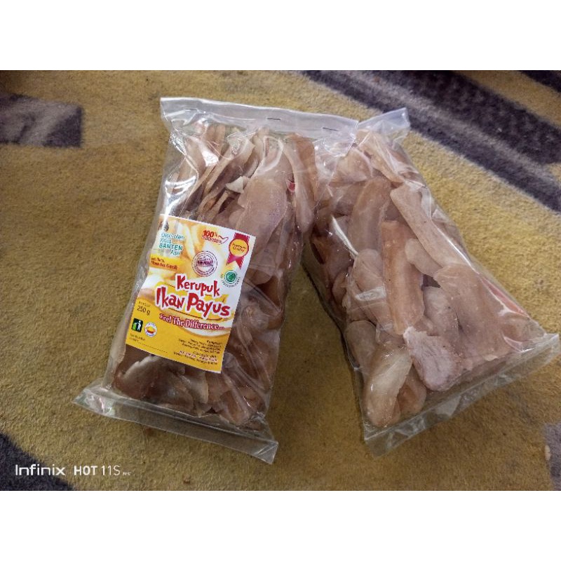 

Kerupuk ikan Payus 250gr