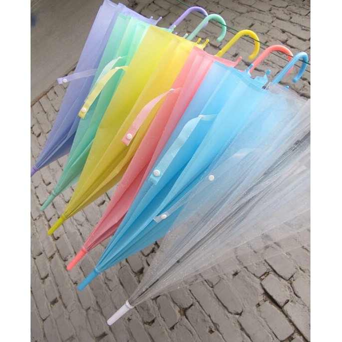 IKILOSHOP Payung Transparan Bening umbrella transparant Korea white umbrella