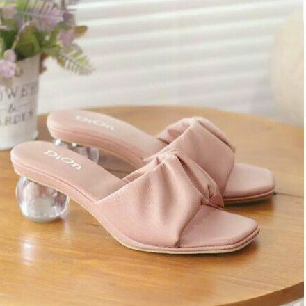 HEELS KACA SENDAL GAIA CULT BULAT SANDAL pesta ZARA TRANSPARANT BENING IMPORT UNDANGAN