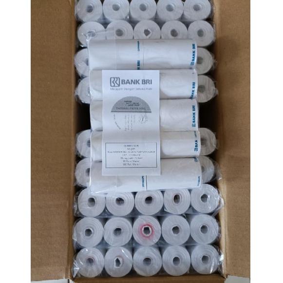 

[KODE BARANG EDT85] KERTAS THERMAL STRUK EDC BRI 58x33 AGEN BRILINK/LOGO BRI zm