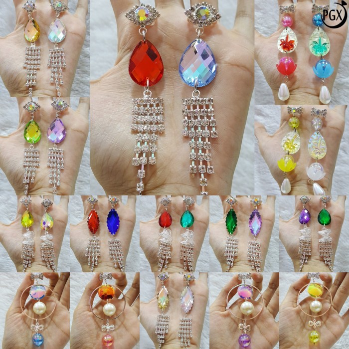 Bros Dagu Juntai Panjang Import Mewah Aksesoris Hijab Jilbab Baru B106