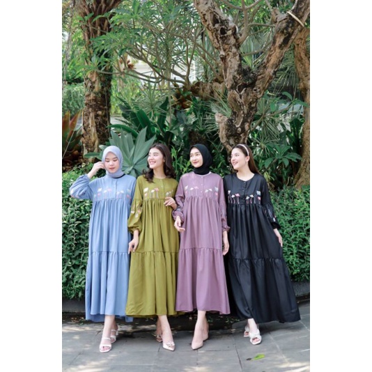 ZORRA MAXI -gamis cantik bordir asli-