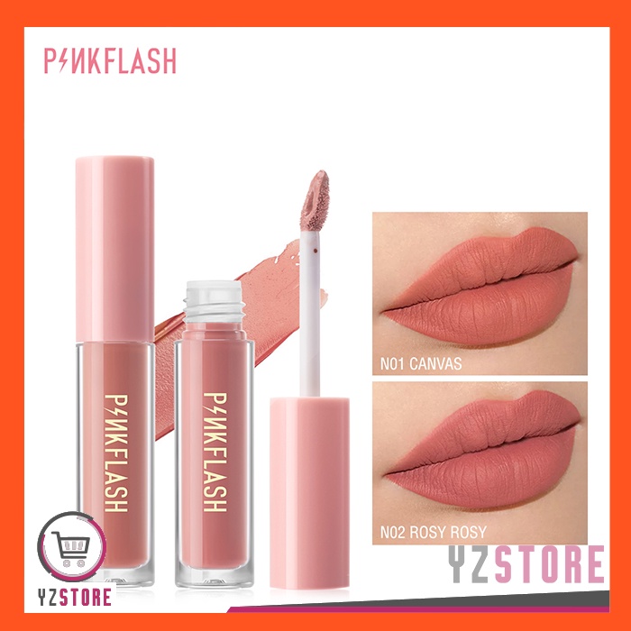 PINKFLASH Matte Lipstik Lipcream Waterproof Lembut Tahan Lama YZ157