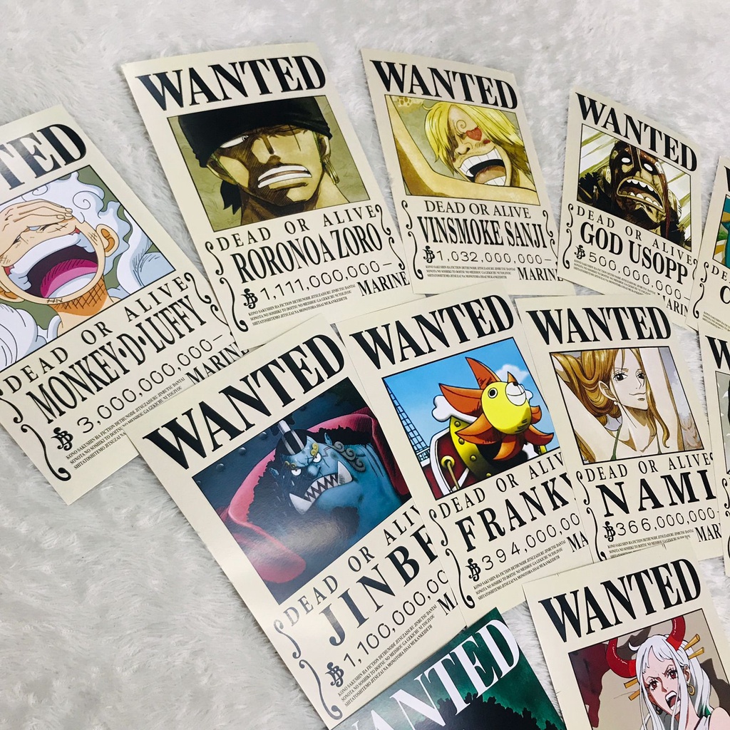 POSTER MUGIWARA SHP SET Bounty Updated New