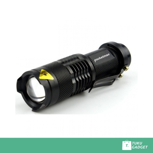 P1 Senter LED Waterproof 2000 Lumens Pocketman