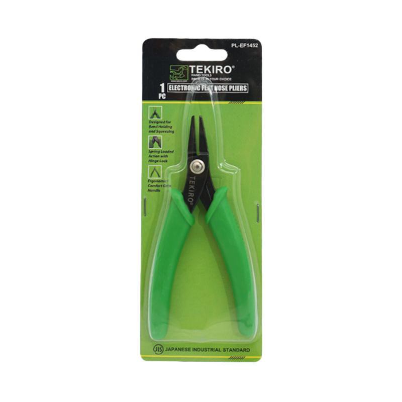Tekiro TANG LANCIP FLAT ELEKTRONIK 5 inch TEKIRO ELECTRONIC FLAT NOSE PLIERS 5in Tekiro PL-EF1452