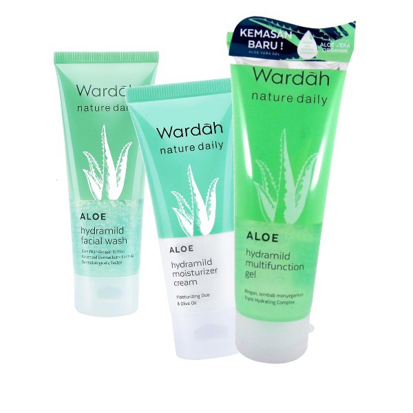 Wardah Nature Daily Aloe Hydramild Series by Ailin Kosmetik