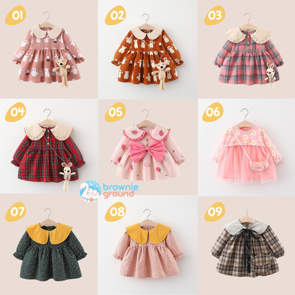 [COD] DRESS BAYI 6-36 BULAN / gaun bayi KUALITAS IMPORT baju anak perempuan dress baby gaun pesta bayi