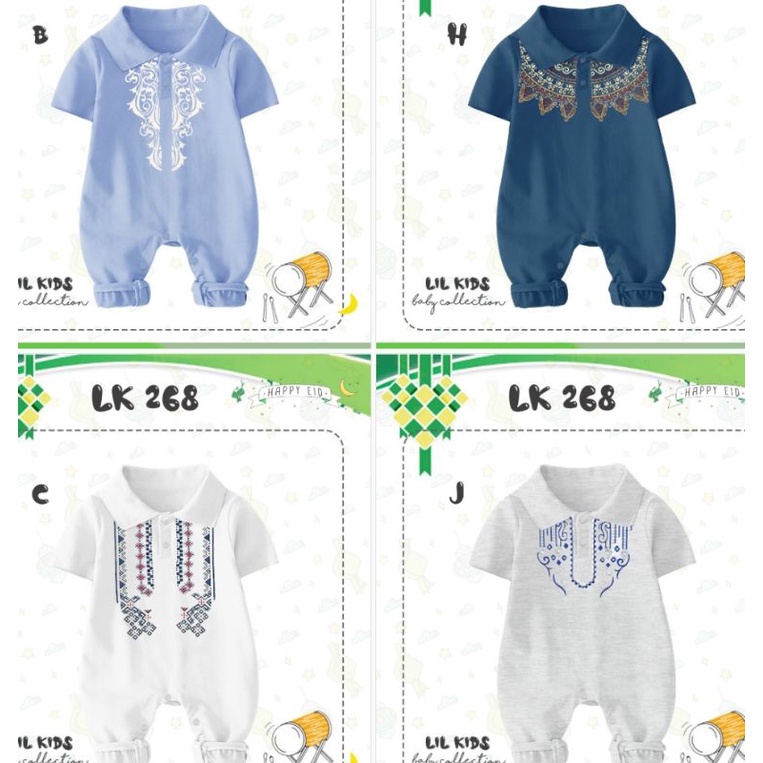 0-24m,BAJU JUMPER ROMPER LEBARAN ANAK BAYI BABY COWOK LAKI,BAJU KOKO ANAK BAYI BABY LAKI COWOK-JUMPER KOKO LK254