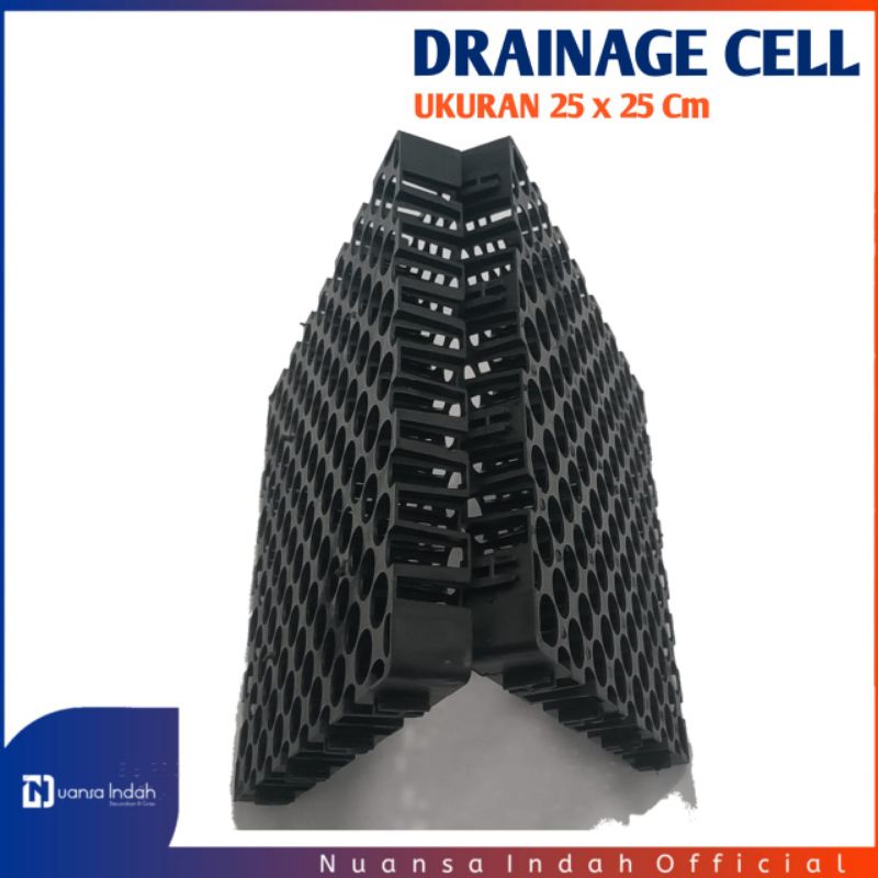 DRAINAGE CELL RUMPUT SINTETIS PERKOTAK 25x25 CM