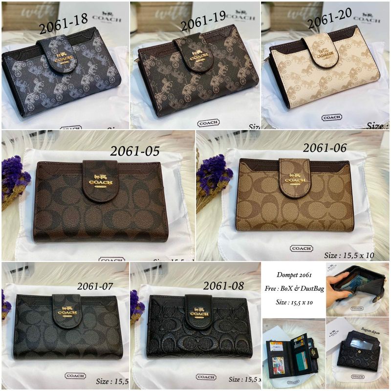 New Dompet 2061 Lidah Kombi Zipper Brand Freee Box Import Semprem