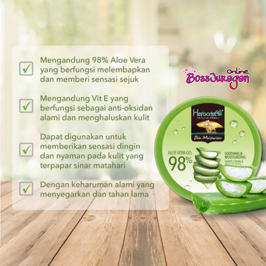 (BOSS) Herborist Aloe Vera Gel TUBE 100gr | Herborist Aloe Vera Gel JAR 250gr | Herboris