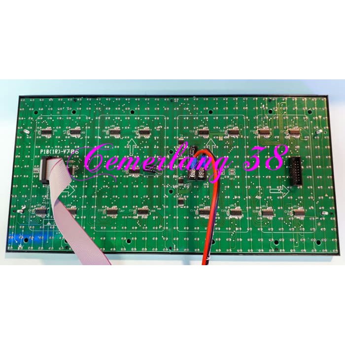 Module / Modul / Panel Led P10 Running Text Semi Outdoor Putih