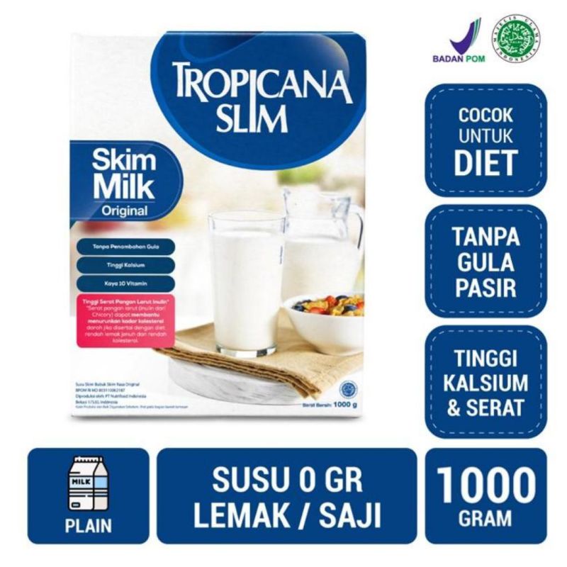 

Tropicana Slim Skim Milk Original 1000Gr