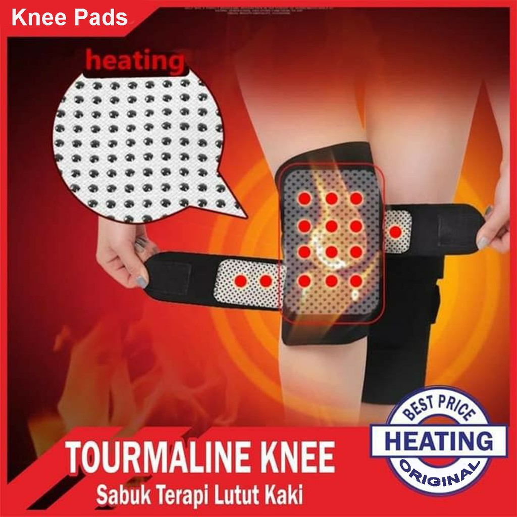 [✅COD] Sabuk Korset Terapi Pemanas Lutut Kaki Tourmaline Magnetic Therapy Self Heating Knee Pads