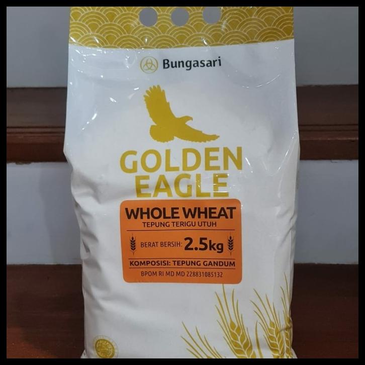 

TERBARUU!! Tepung Gandum Halus (whole Wheat) Golden Eagle 2.5 KG PROMO