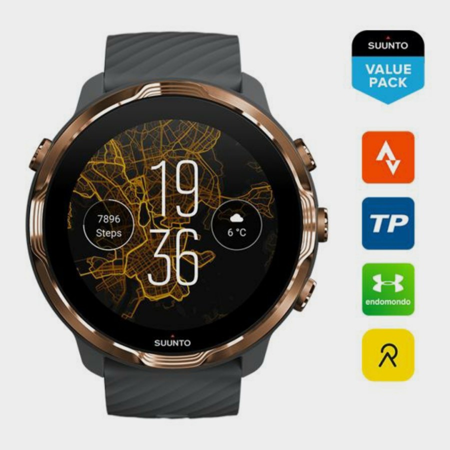 JAM SMARTWATCH ASLI SUUNTO 7 GRAPHITE COPPER ORIGINAL SPORT WATCH