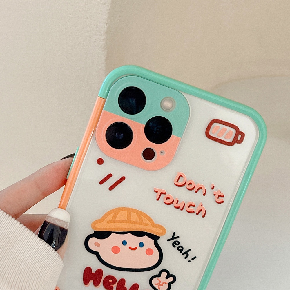 Casing iPhone 11 12 13 Pro Max X XS XR XS Max Motif Kartun