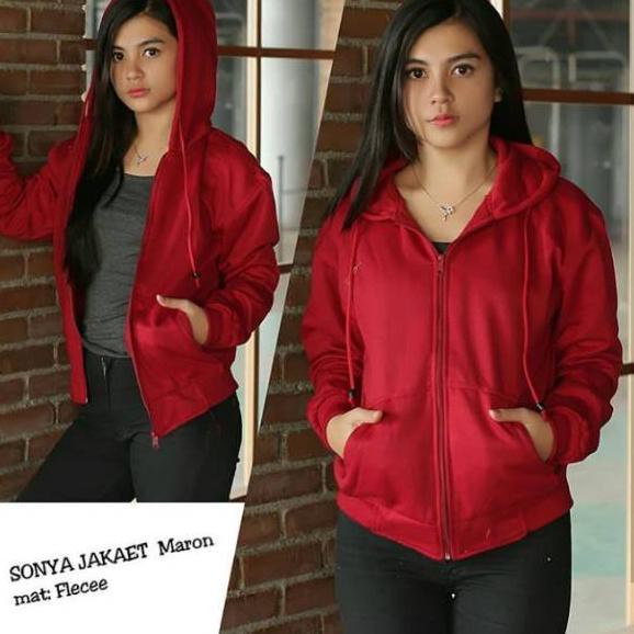 Terbagus.. Jaket cewek polos | sonya jaket | jaket murah / jaket kekinian | jakr hoodie | jaket polo