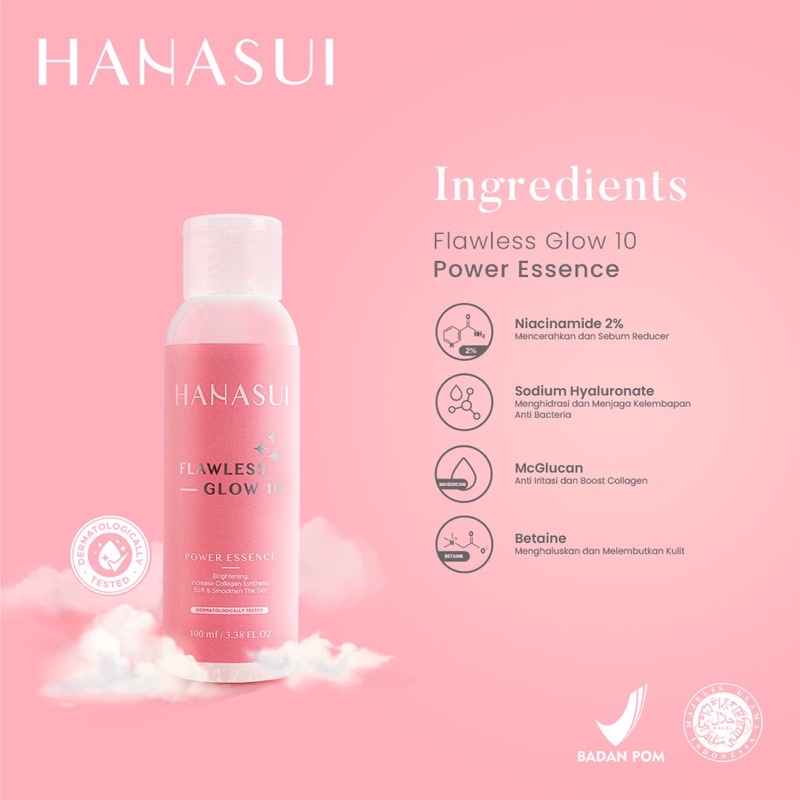 (BSA COD) HANASUI FLAWLESS GLOW 10 PACKAGE