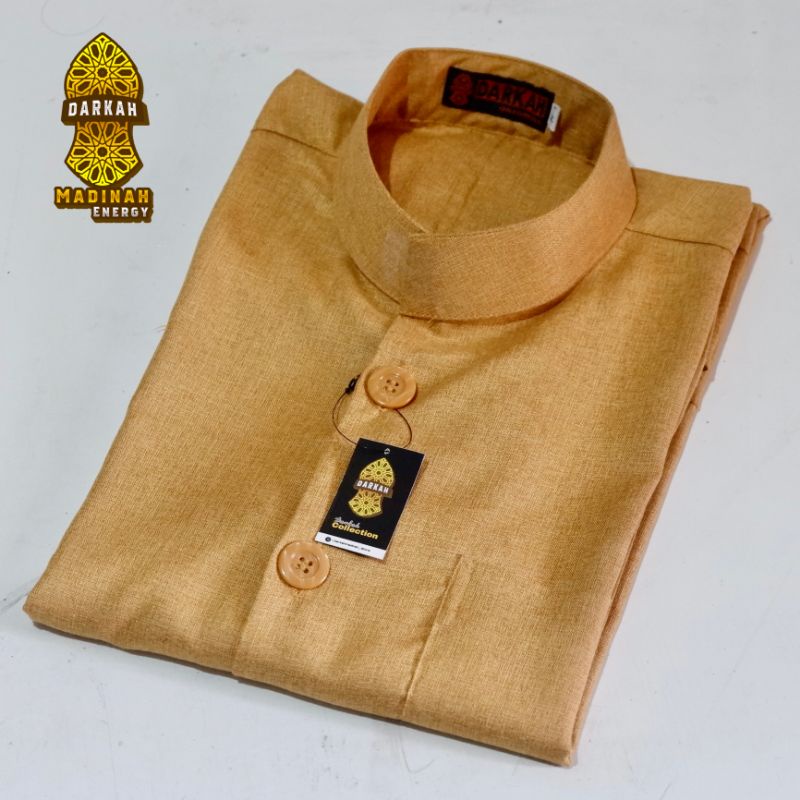 Baju Koko pria Koko dewasa Koko Haibah kain katun Madinah