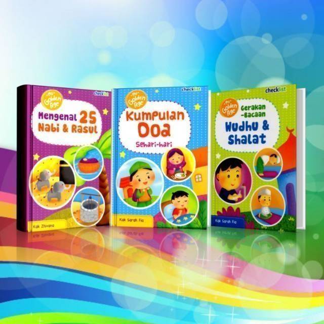 Buku anak checklist my golden age 25 nabi wudhu shalat doa sehari muhammad musa ibrahim nuh isa 