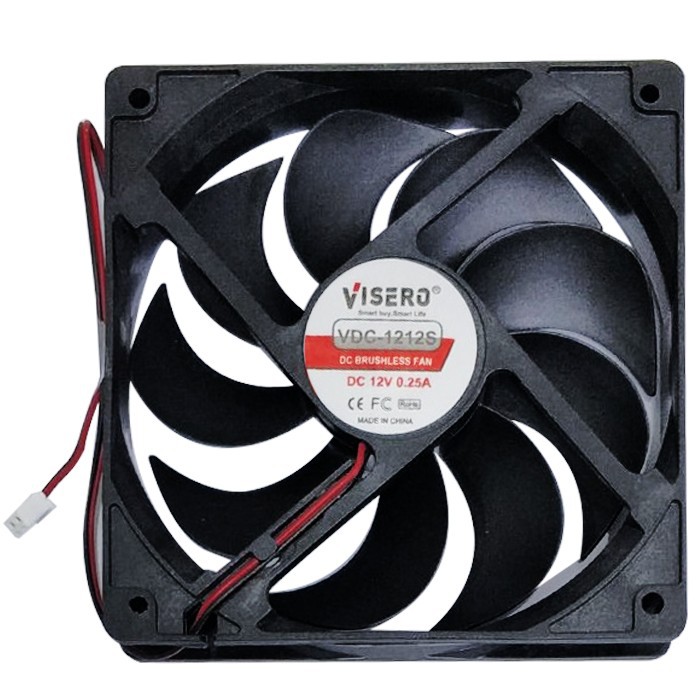 FAN DC 12X12+SOCKET (VDC-1212S)