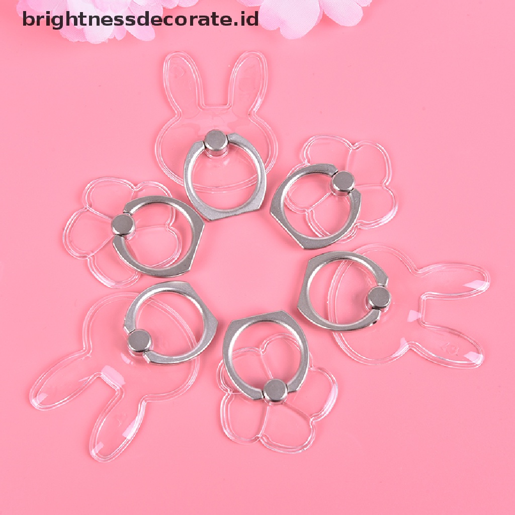 (Birth) Ring Stand Dudukan Handphone Universal Transparan Rotasi 360 Derajat