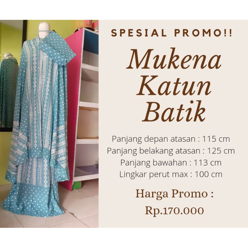 Mukena Katun Batik