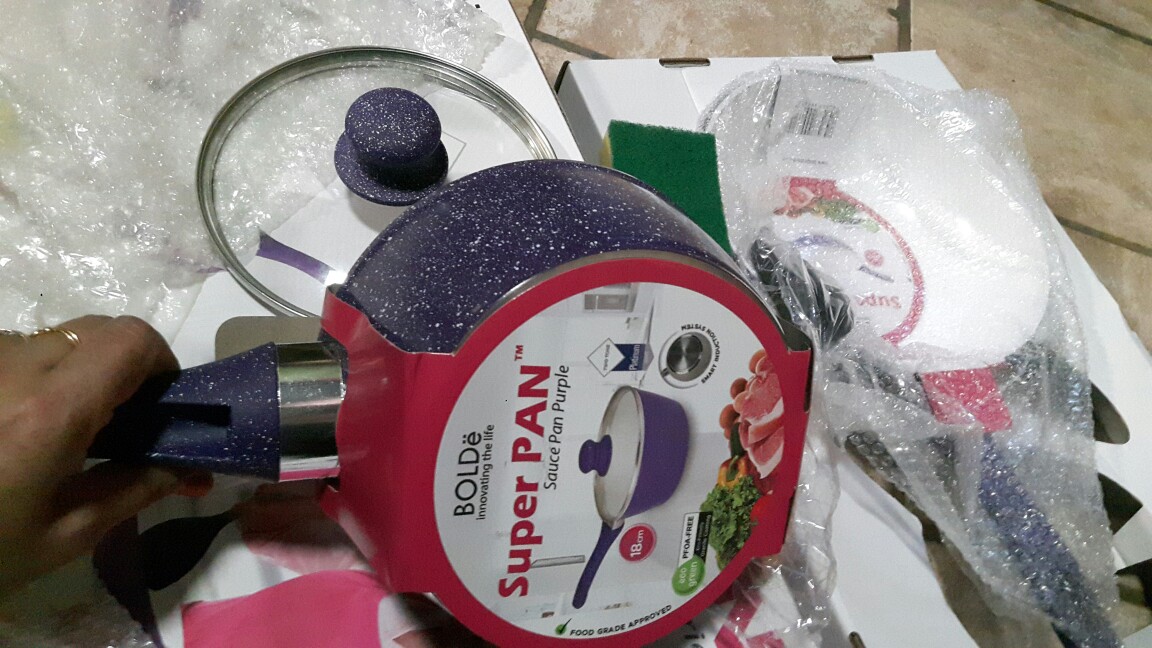 Bolde Super Pan Granite Set Purple 5pcs