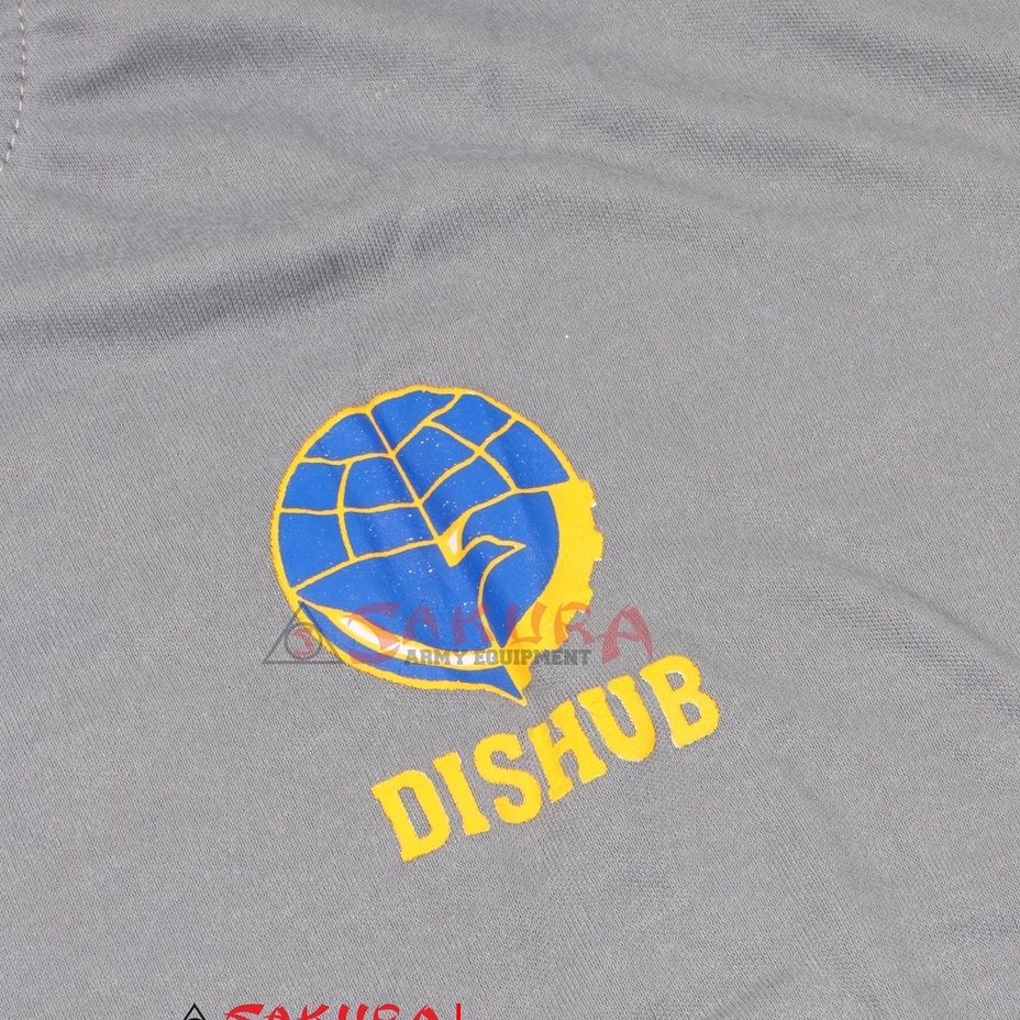 Kaos Dishub Logo Warna Abu abu Kaos Oblong Dishub