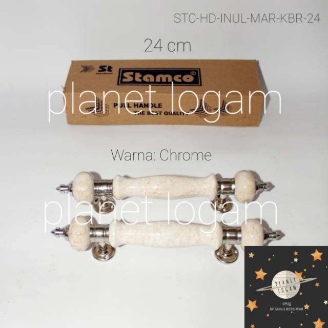 Handle Handel Tarikan Pintu Inul Tomat Marmer Kaki BR Uk. 24 cm STAMCO