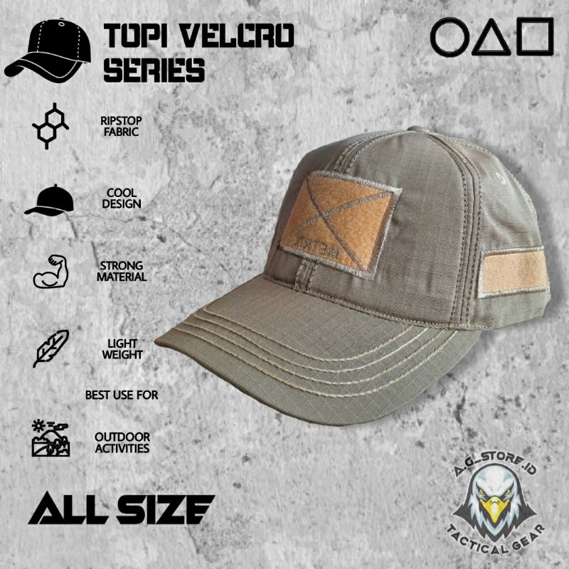 Topi Tactical - Topi Tactikal - Topi Velcro - Topi Army - Topi Baseball