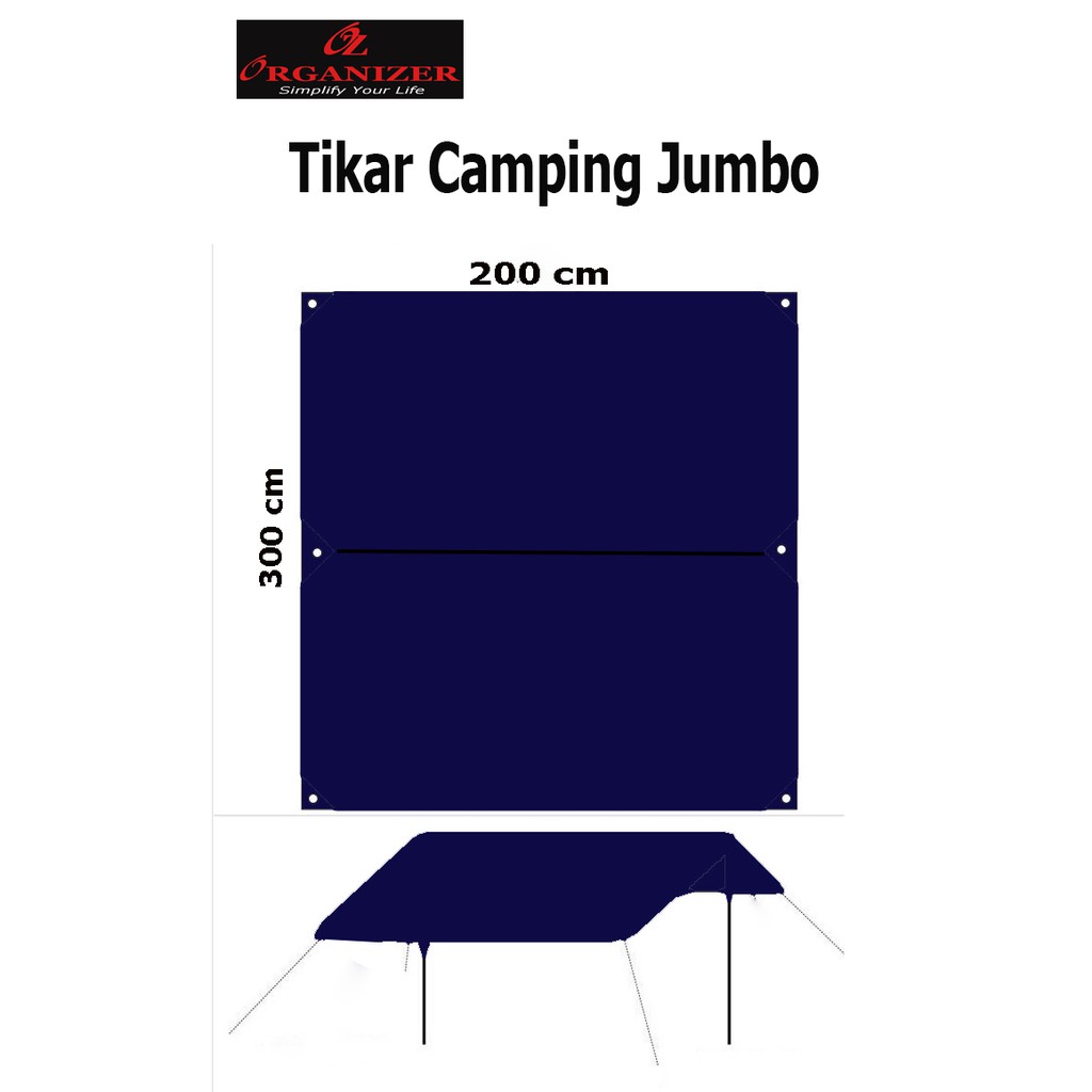 Tikar Piknik jumbo  Tikar Camping Jumbo  200 x 300