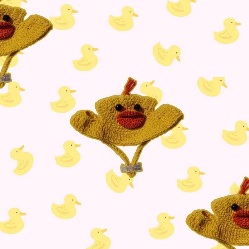 Duck Bucket Hat for Cat (Crochet Bucket Hat)