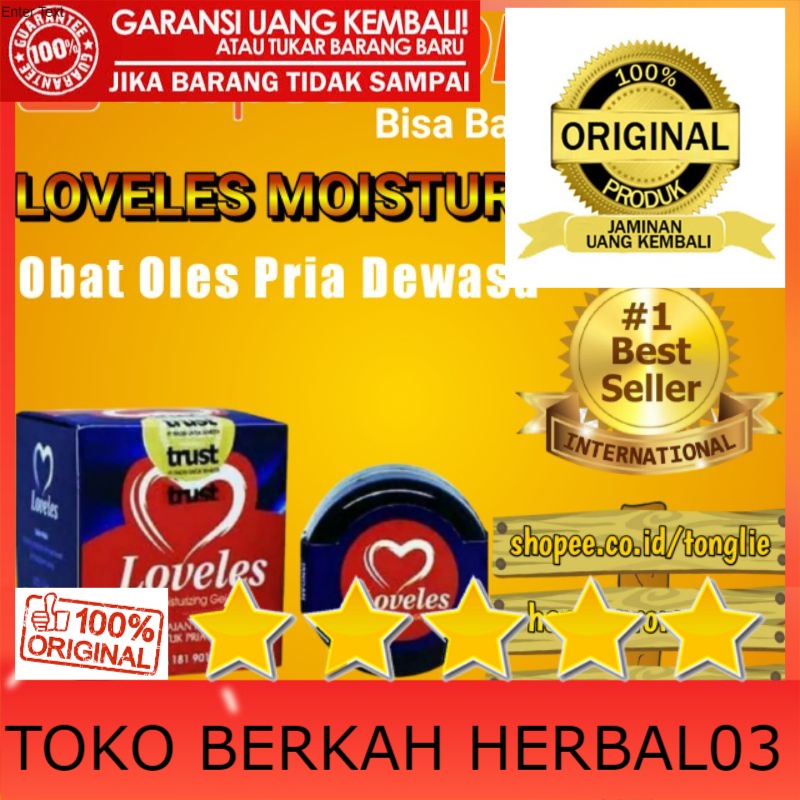 100% ASLI Obat Kuat Oles Tahan lama pria - Loveles Moisturizing Gel