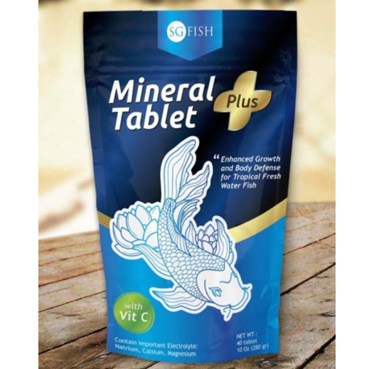 Mineral Tablet Plus Vitamin C Garam Garem Ikan 40 tablet SG Fish