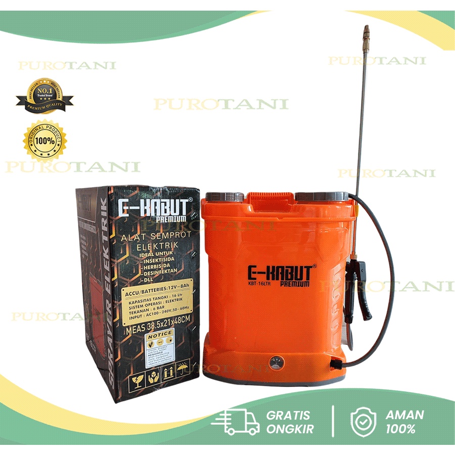 E-Kabut Tangki Sprayer E kabut Elektrik Premium