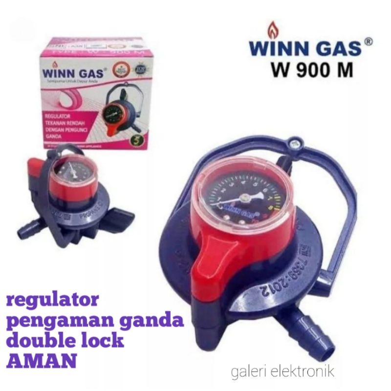 Regulator kompor gas,kepala gas Winngas pengaman ganda winngas 3kg,12kg