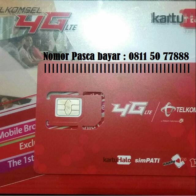 Nomor Cantik Kartu Halo Pascabayar : 0811+50+77888
