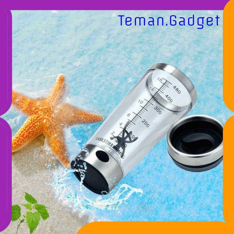 TG-OL045 BOTOL MINUM PROTEIN ELECTRIC SHAKER PORTABLE OTOMATIS 450ML - 1505