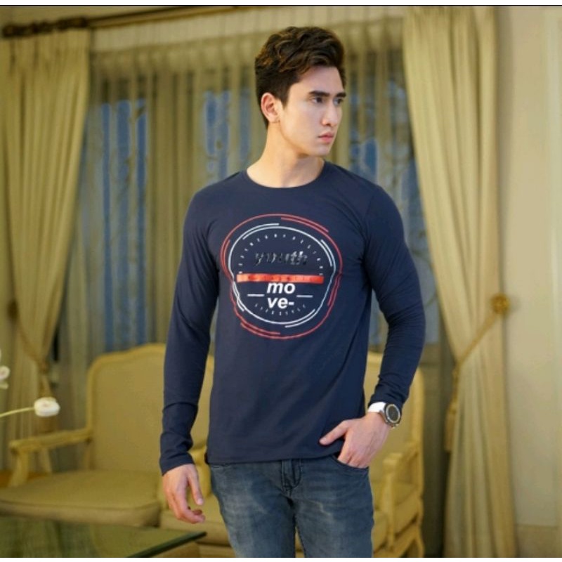 kaos pria cressida original branded slimfit lengan panjang  x verrel vssk.782077