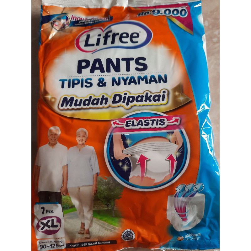 POPOK CELANA DEWASA LIFREE uk XL ISI 10pcs